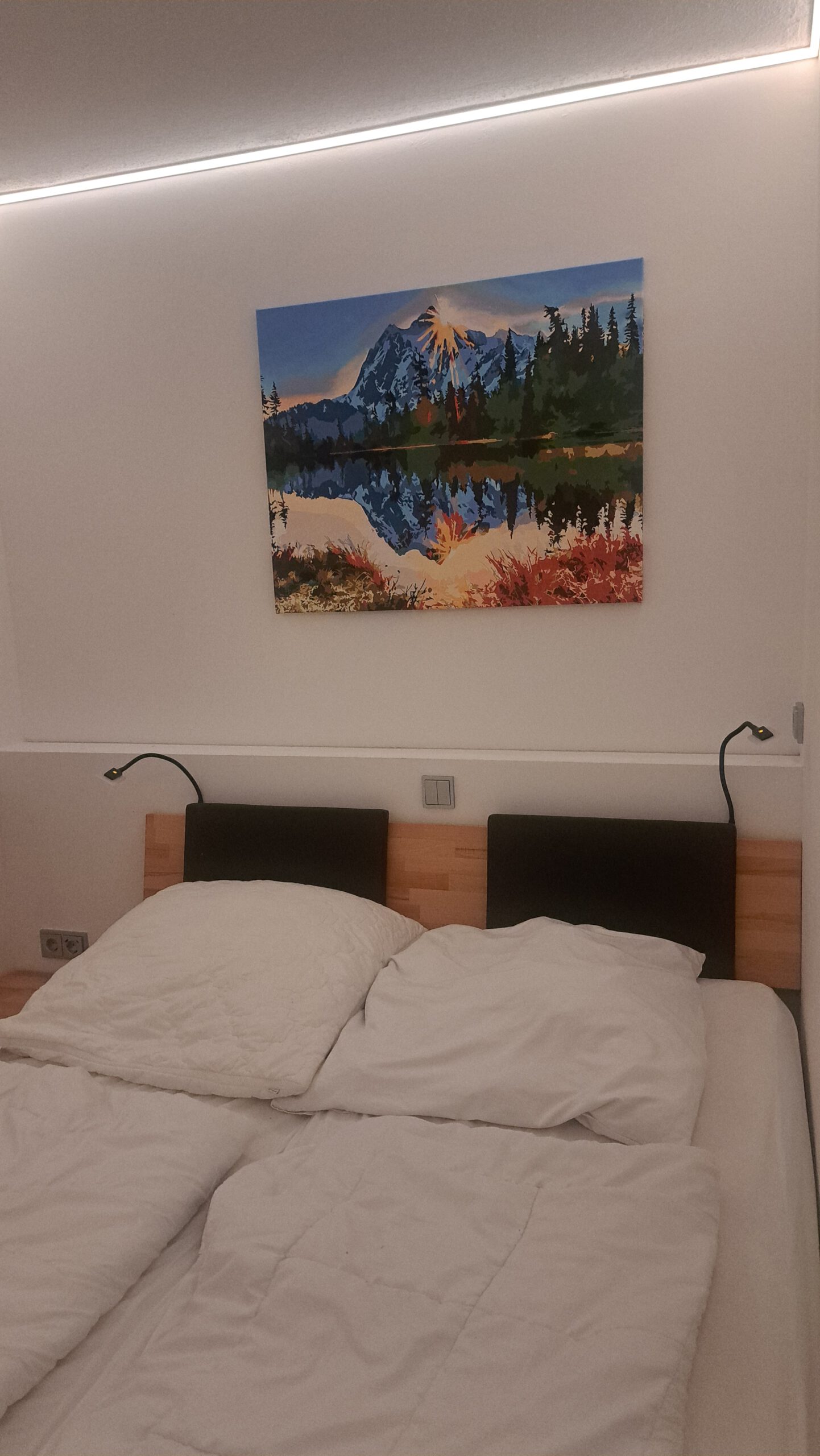 Schlafzimmer mit Doppelbett